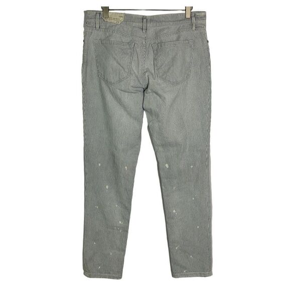 LOFT Women's Relaxed Skinny Railroad Striped Jeans Size 27/4, NWT - Picture 3 of 16